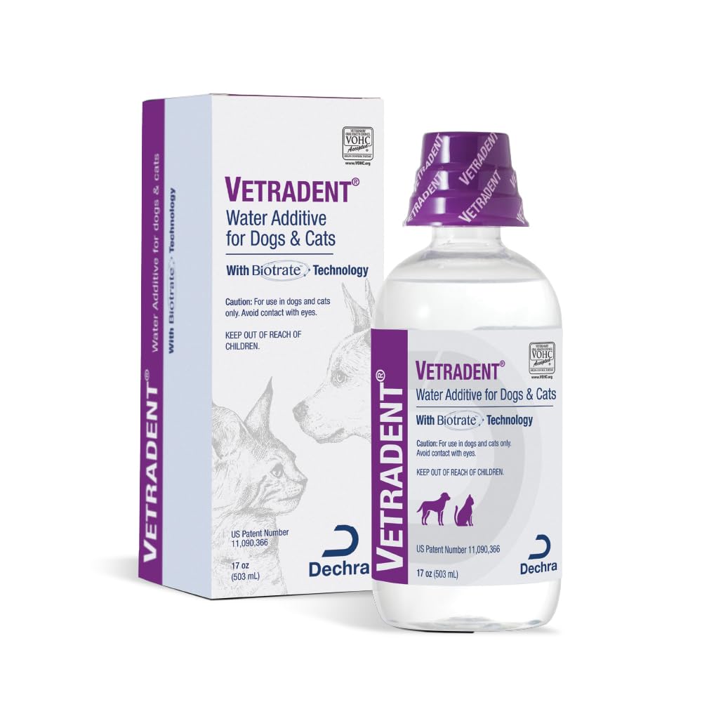 Vetradent Water Additive for Dogs and Cats, 17 oz