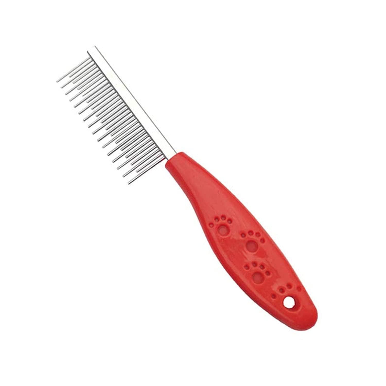 Pups&Pets Pet Combs, Grooming Comb For Dog & Cat, Short And Long Teeth Deshedding Brush, Professional Stainless Steel Dematting 