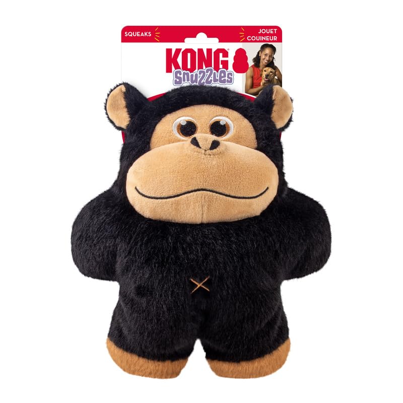 KONG Snuzzles Dog Toy X-Large - Plush Squeaky Dog Toy for Large Breeds - Ultra-Soft, Crinkle Sounds, Durable Interactive Dog Che