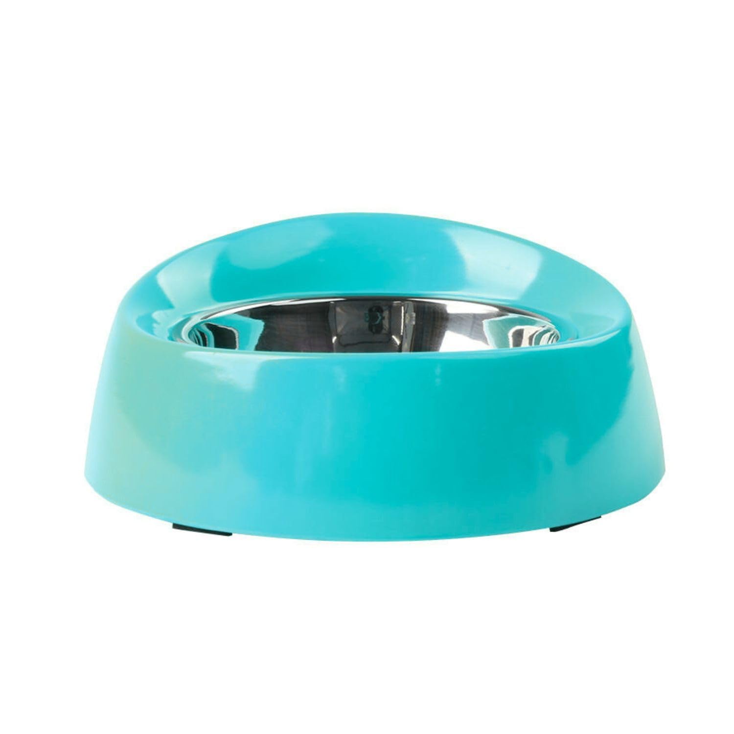 Emily Pets Stainless Steel Dog & Cat Feeding Bowl With AntiSkid Plastic Base | Removable Inner Bowl | Food & Water Bowl For Pet
