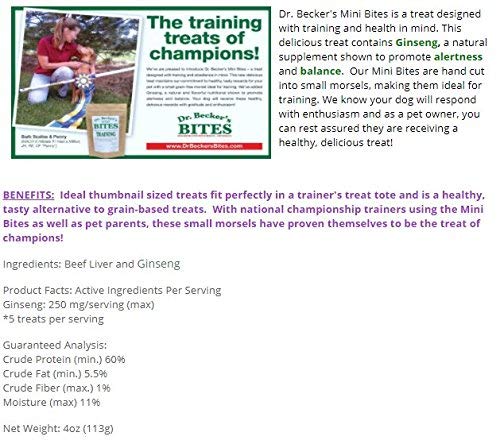 Dr. Beckers Mini Bites, 5 Ounces, for Training and Small Dogs
