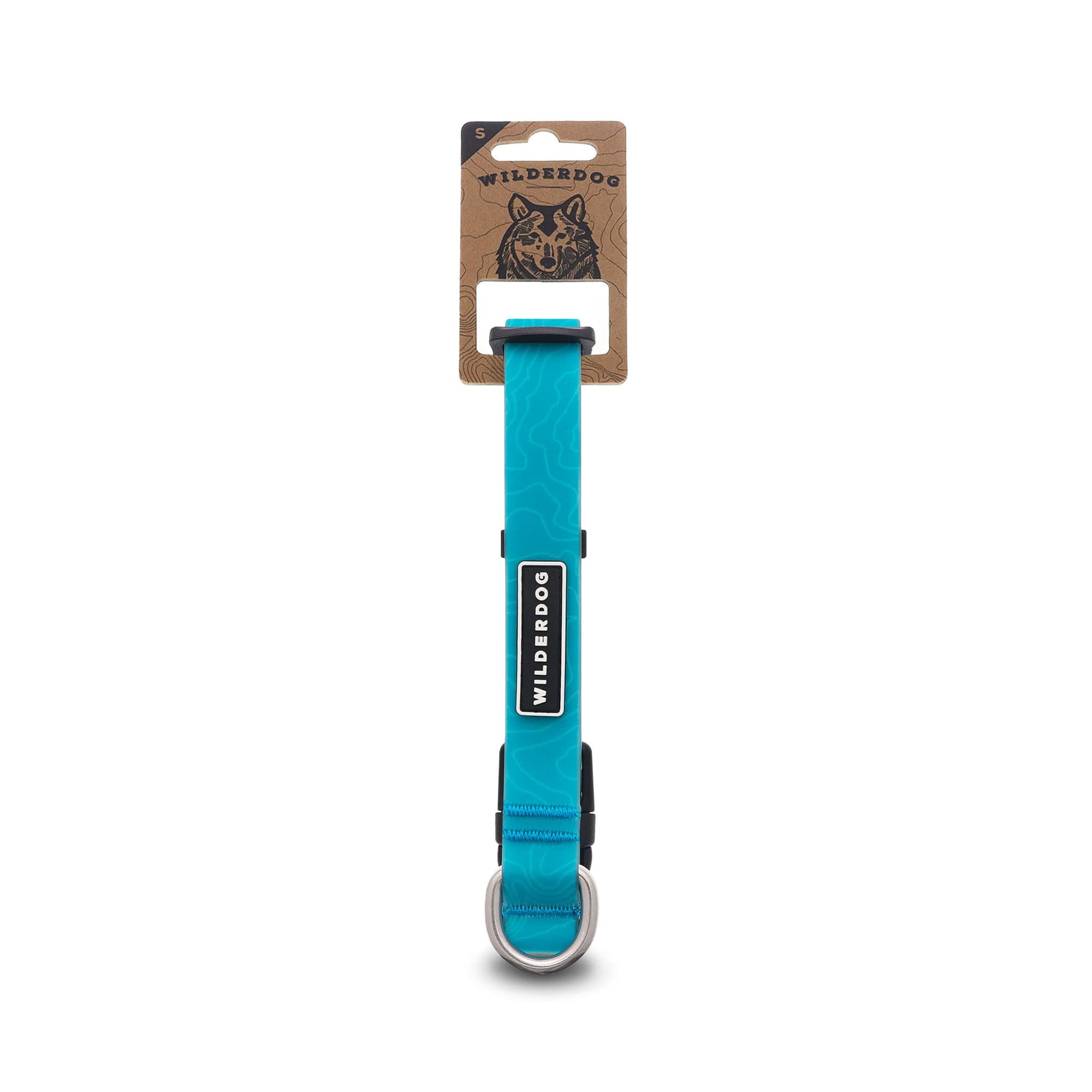 Wilderdog Waterproof Dog Collar - Repels Water & Dirt - Small 11''-15'' - Teal