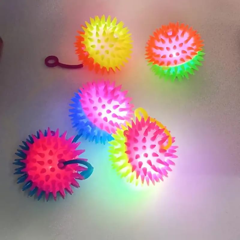 Dog Trust Squeaky Dog Toy Balls Puppy Chew Toys For Teething, Bpa Free NonToxic, Spikey Medium, Large & Small Dogs, Durable Agg