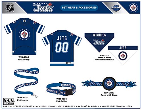 Nhl Winnipeg Jets Bandana For Dogs & Cats, Small/Medium. - Cute & Stylish Bandana! The Perfect Hockey Fan Scarf Bandana, Great For Birthdays Or Any Party!