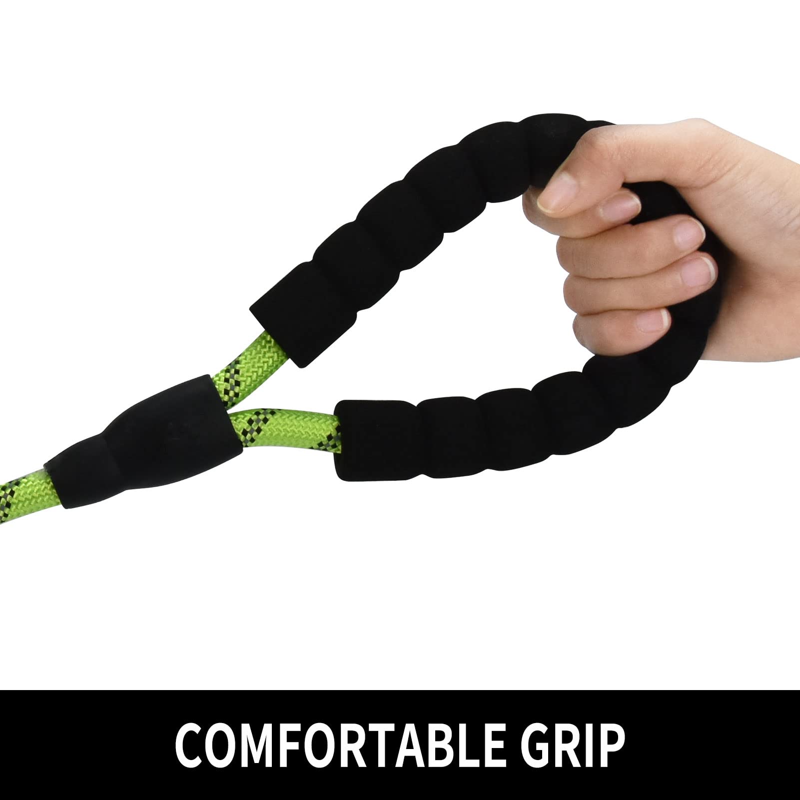 Panykoo 5 Ft Strong Pet Dog Leash With Highly Reflective Threads,360-Degree No Tangles And Comfortable Padded Handle,Suitable For Small,Medium And Large Dogsds