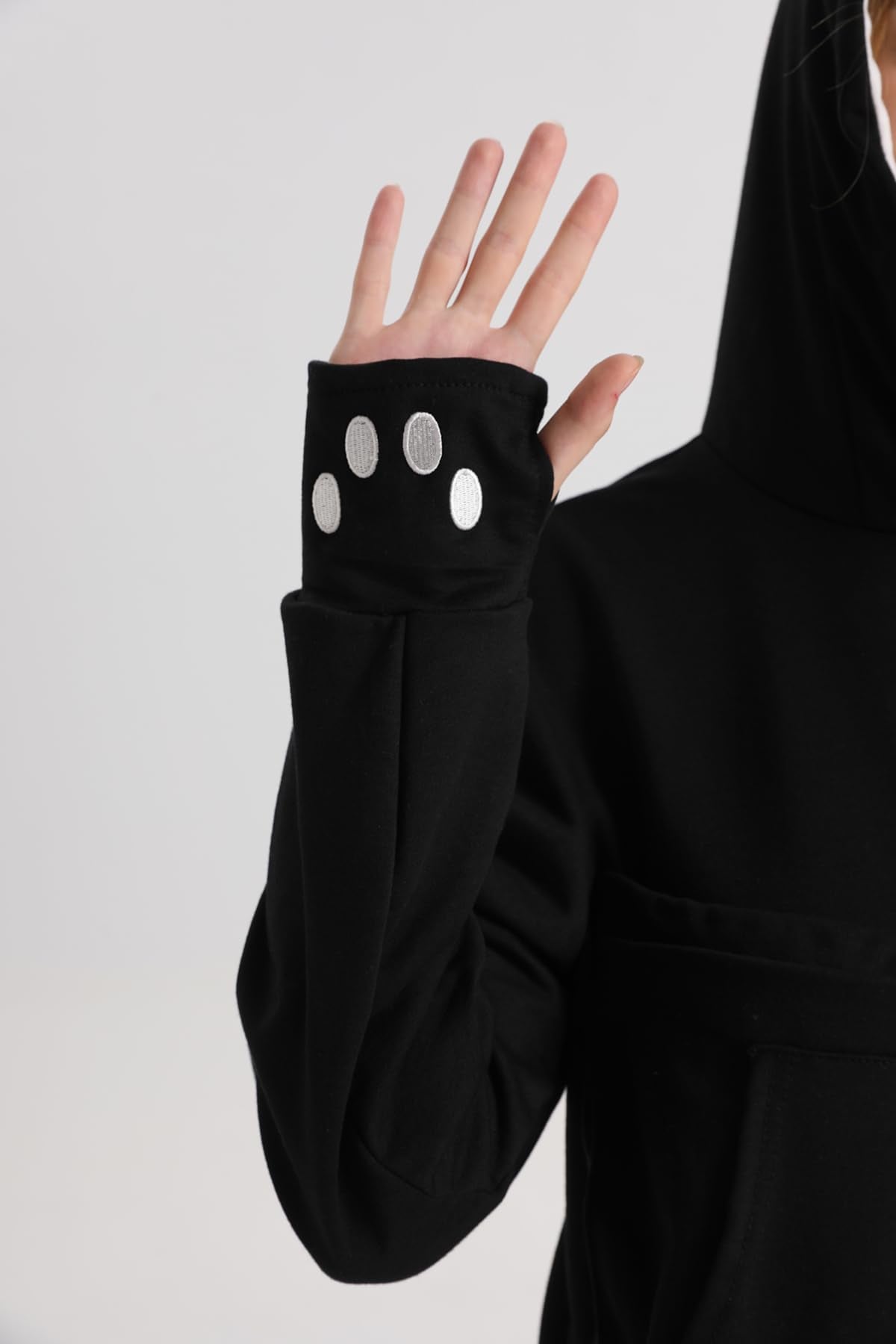Linyuchen Cat Dog Pouch Hoodie Large Pet Pouch Sweatshirt Puppy Kitten Holder Carrier Pullover Top For Women Black