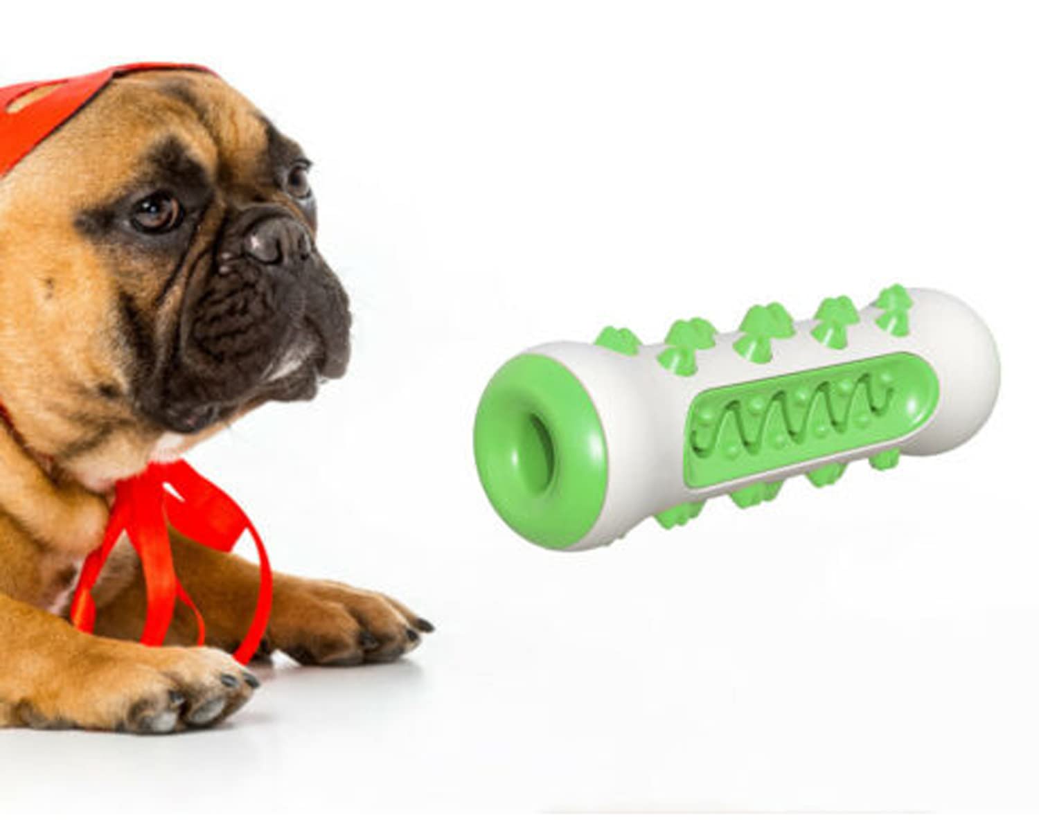 Woofy Puppy Teething Chew Toy  Sawtooth Dog Dental Care Toy For Teeth Cleaning  Durable Rubber Chew Toy For Puppies & Small Do