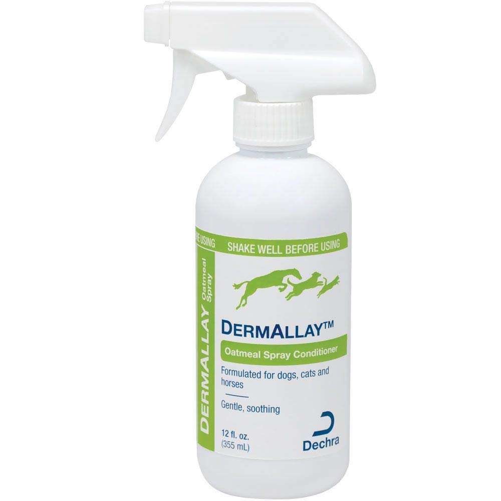 Dechra DermAllay Oatmeal Spray Conditioner for Dogs, Cats & Horses (8oz) - Gentle and Soothing, 8 Ounce (1810077)