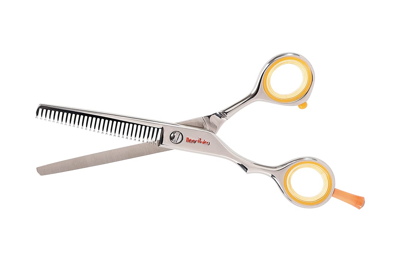 Cricket Centrix Roc-It Dog Rtl 30 Lefty Thinning Shear For Hair Cutting, Texturizing, Removing Bulk, Professional, Left Handed