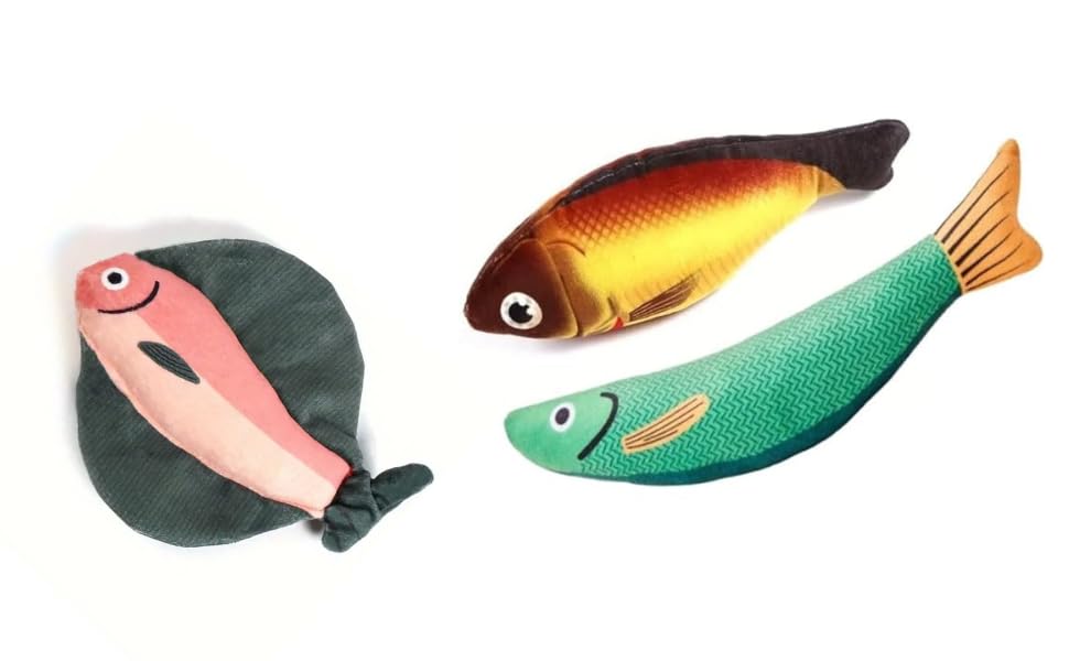Psk Pet Mart Catnip Fish Toy For Cats Soft And Durable, Interactive Cat Kicker Toys For Indoor Kitten Exercise 8 Inches For All 