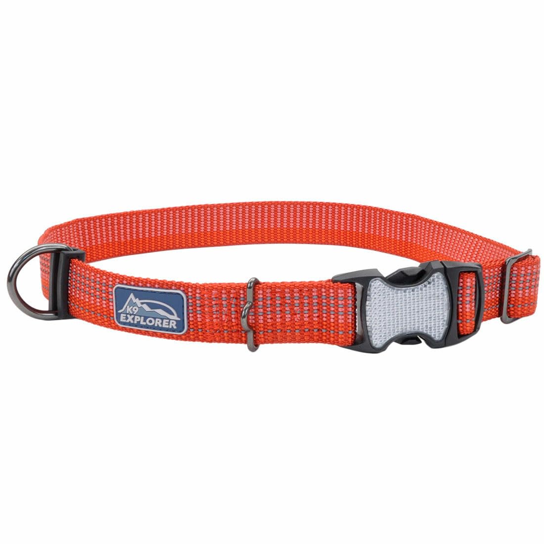 Coastal Pet - K-9 Explorer - Brights Reflective Adjustable Dog Collar, Ocean, 5/8'' x 10''-14''