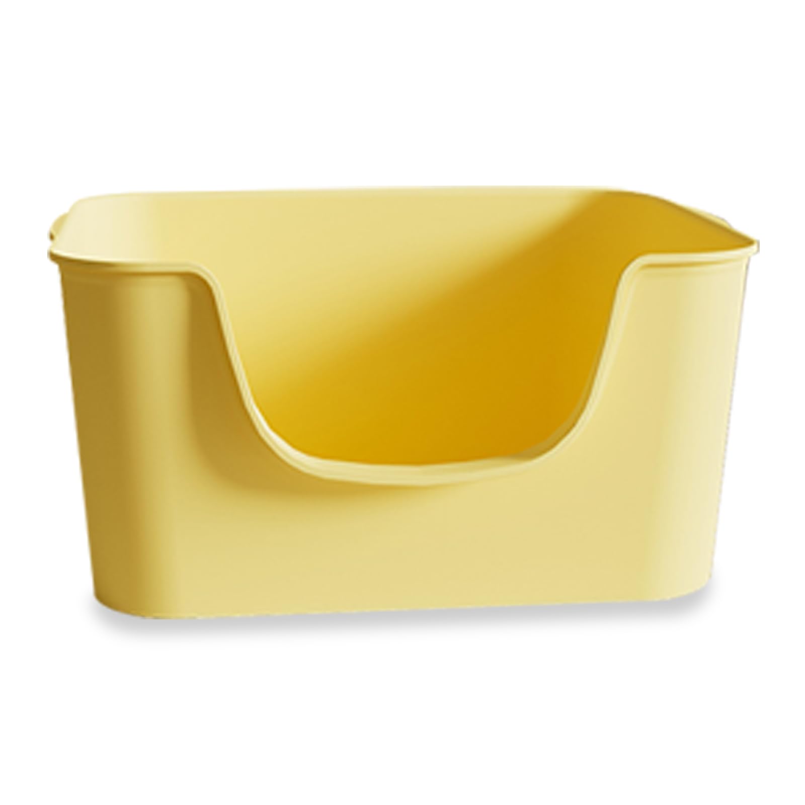 LoopTime Small Cat Litter Box with High Sides,Cat Boxes for Indoor Cats,Cat Litter Pan for Kitty,Litter Box with Low Entry,Easy 