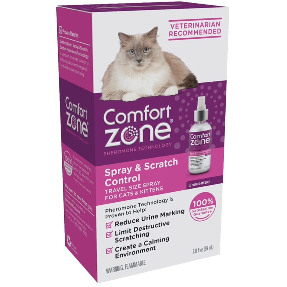 Comfort Zone Cat Spray & Scratch Control Spray 2 oz - Pack of 22