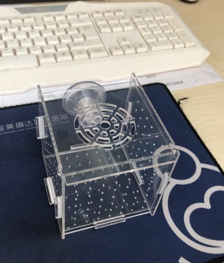 Awxzom Acrylic Fish Breeding Box, Acrylic Fish Isolation Box, Fish Separator For Aquarium, Hatchery Incubator With Suction Cups