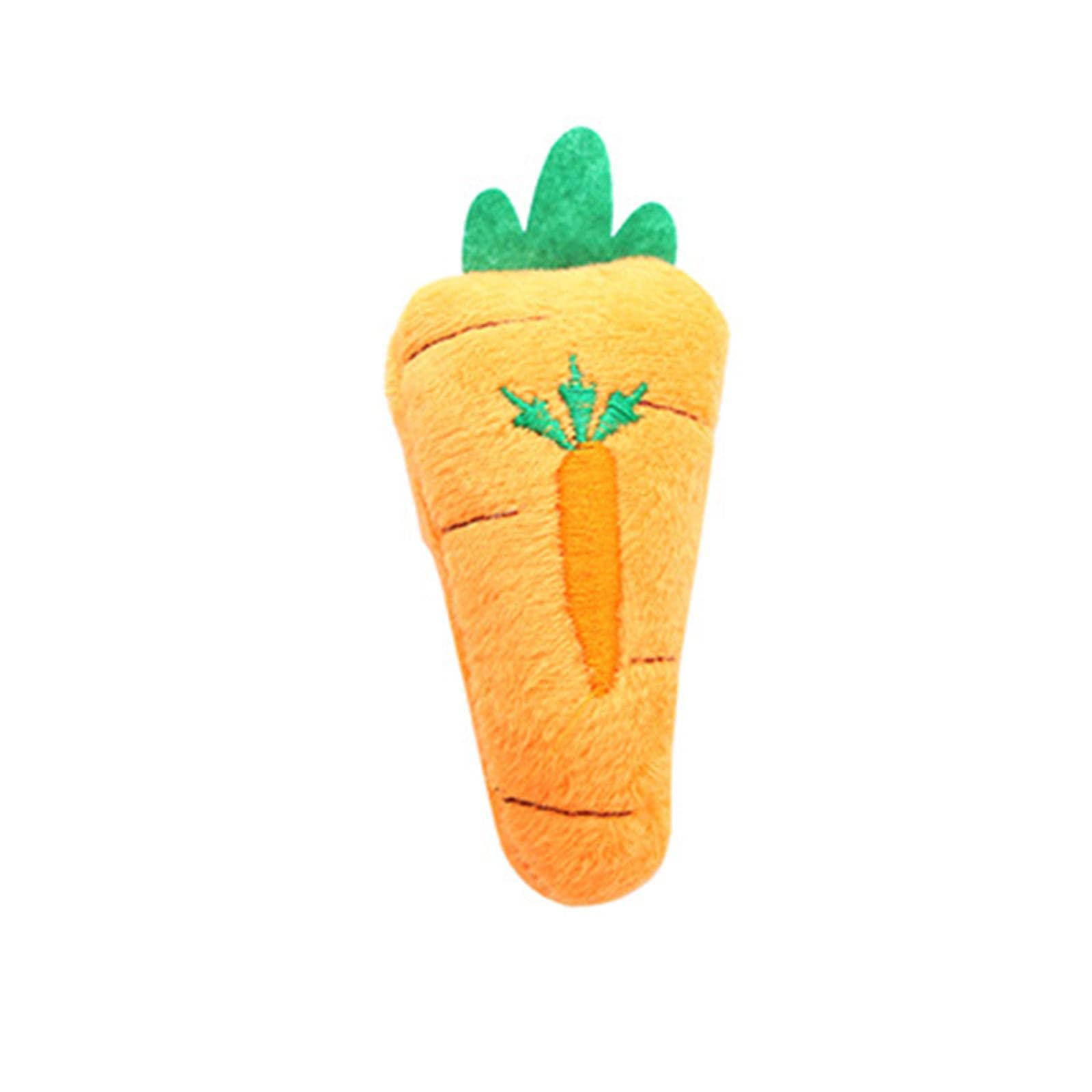 Ecomistiq Cats Chew Toys Interactive Cat Pillows Catnip For Indoor Carrot| Toys| Supplies |Pet