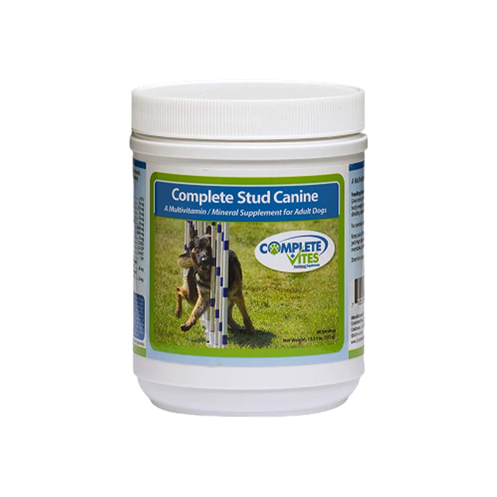 CompleteVites Stud Canine - Vitamin and Mineral Supplement for Stud Dogs-Large Dog Size(Over 25lbs)Veterinary formulated-48 nutr