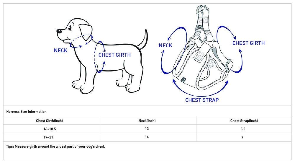 Blueberry Pet 4 Colors Better Basic Dog Harness Vest, Rouge Red, Chest Girth 17' - 21'