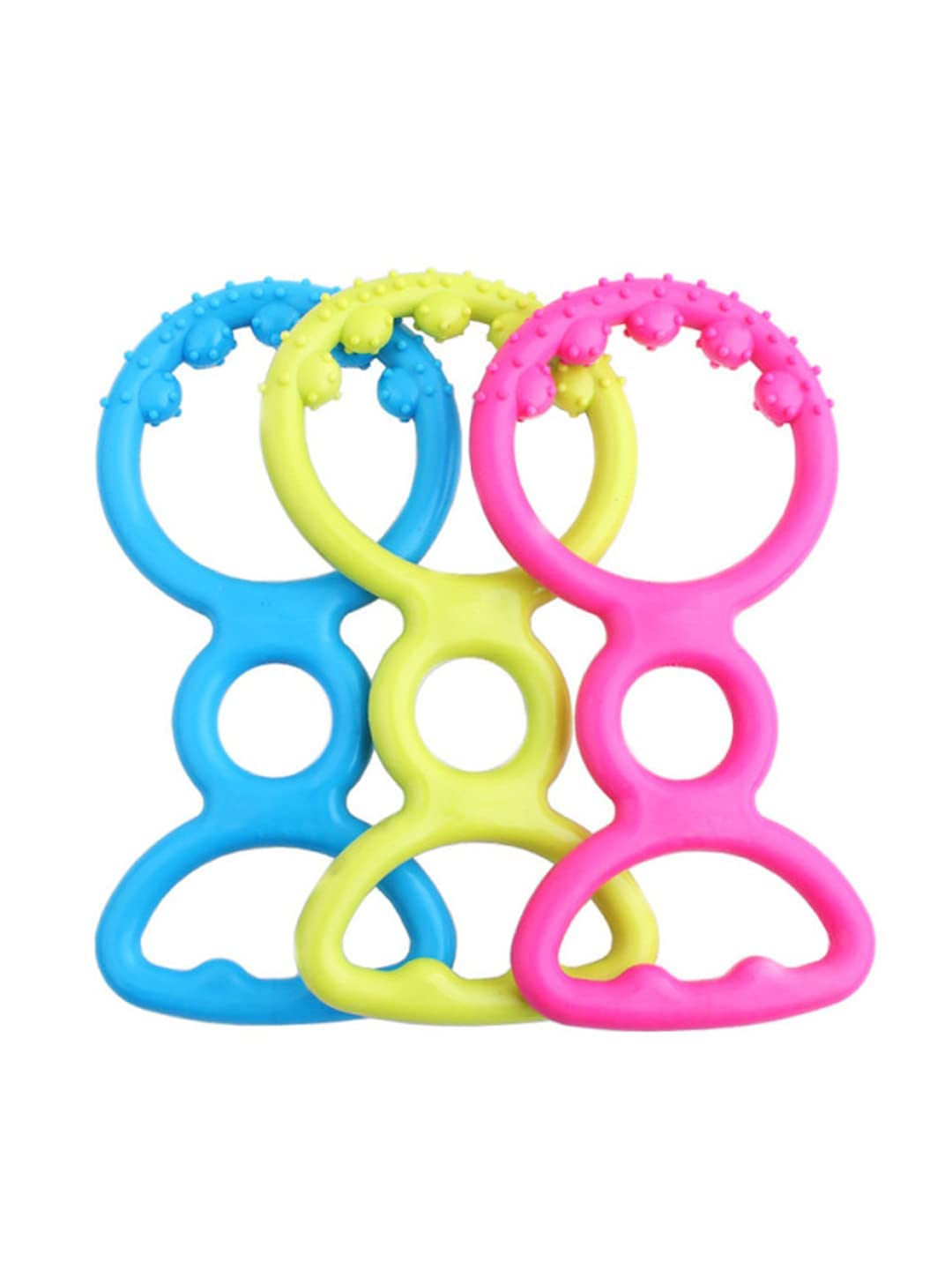 Shirlip NonToxic Rubber Dog Chew Bone Toy, For Puppy/Dog Teething Toy For Small Breeds Dog Chew Toys Interactive Toy (Multicolo