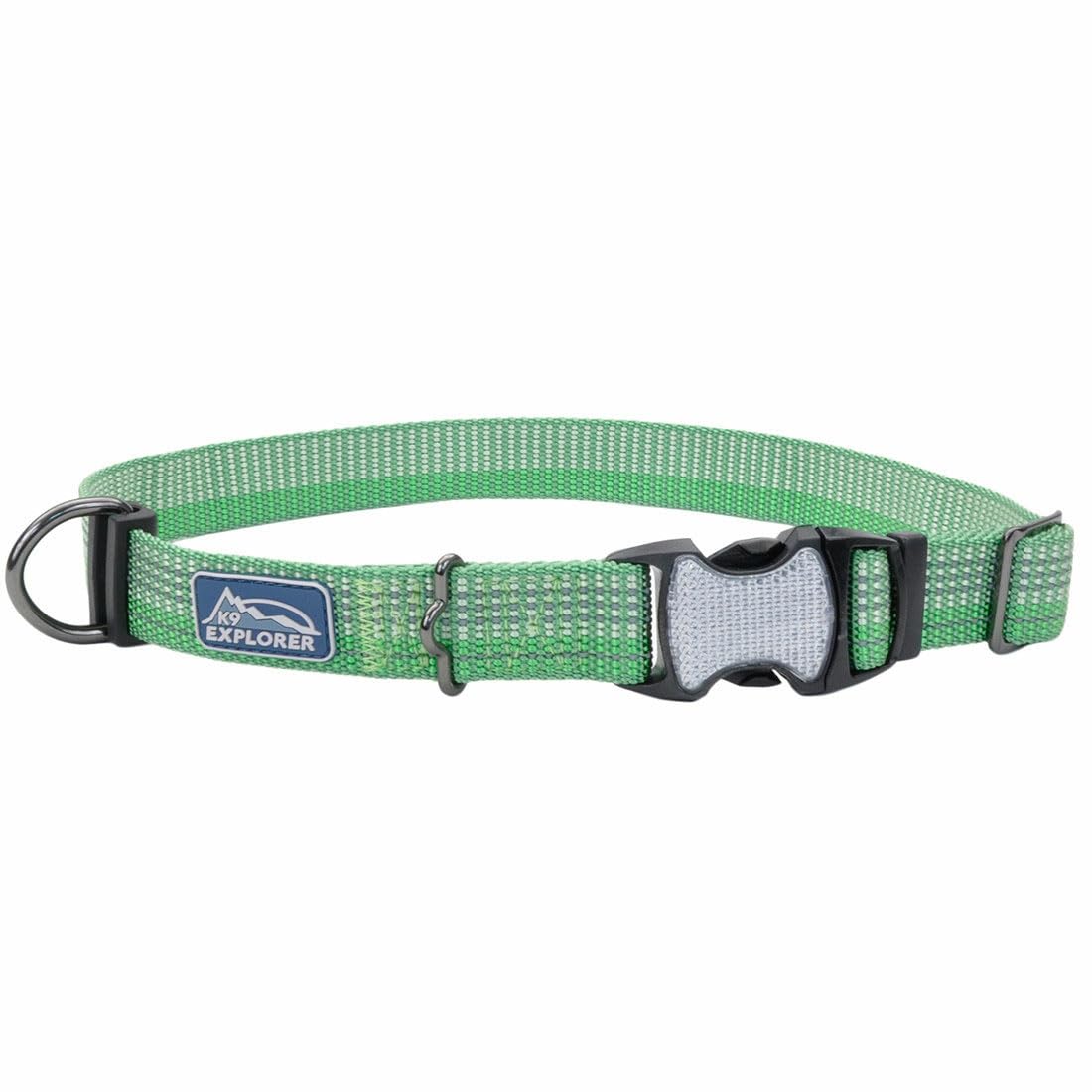 Coastal Pet - K-9 Explorer - Brights Reflective Adjustable Dog Collar, Meadow, 5/8'' x 08''-12''