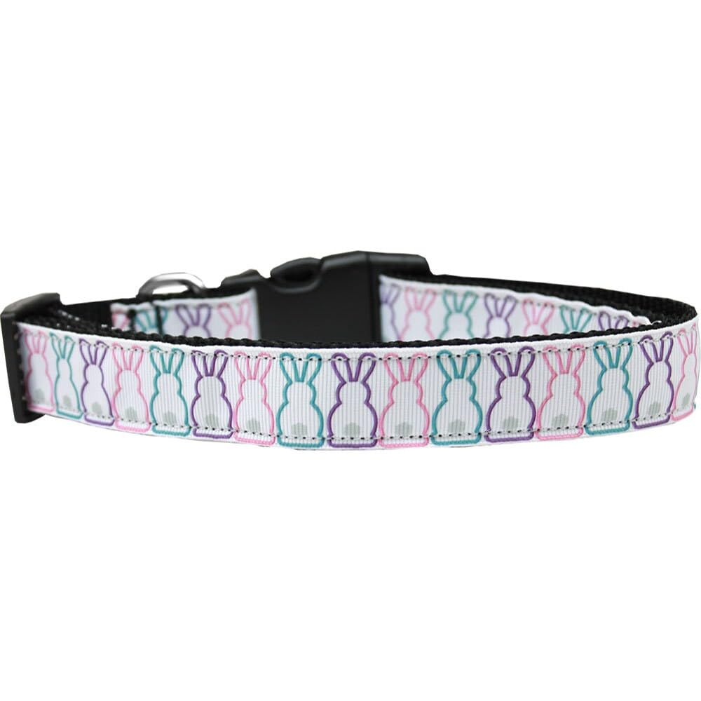 Pet Dog & Cat Nylon Collar or Leash, "Bunny Tails" LG Collar