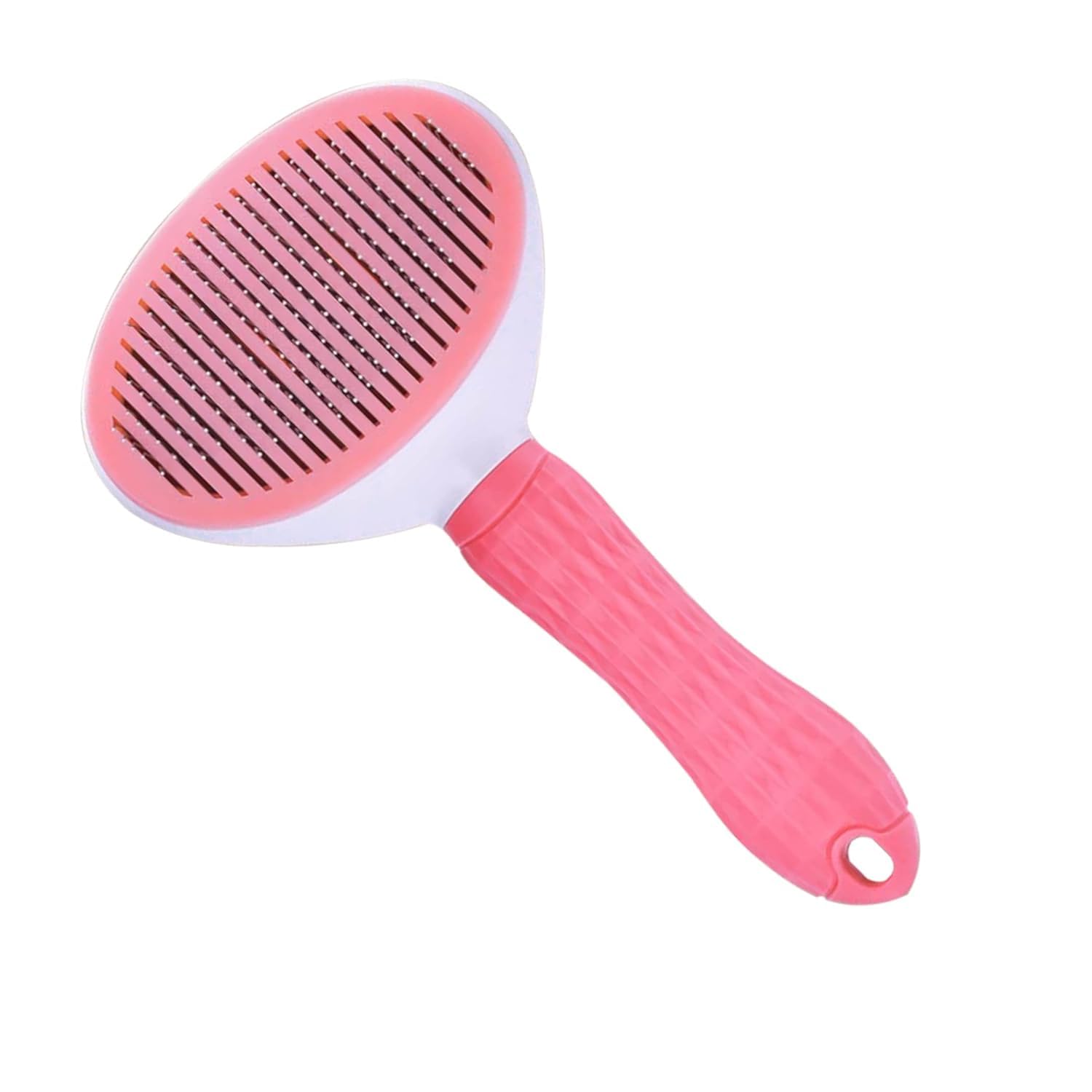 Kittupet Self Cleaning Slicker Brush, Rectangular Grooming Shedding Brush  Easy To Remove Loose Undercoat, Pet Massaging Hair B