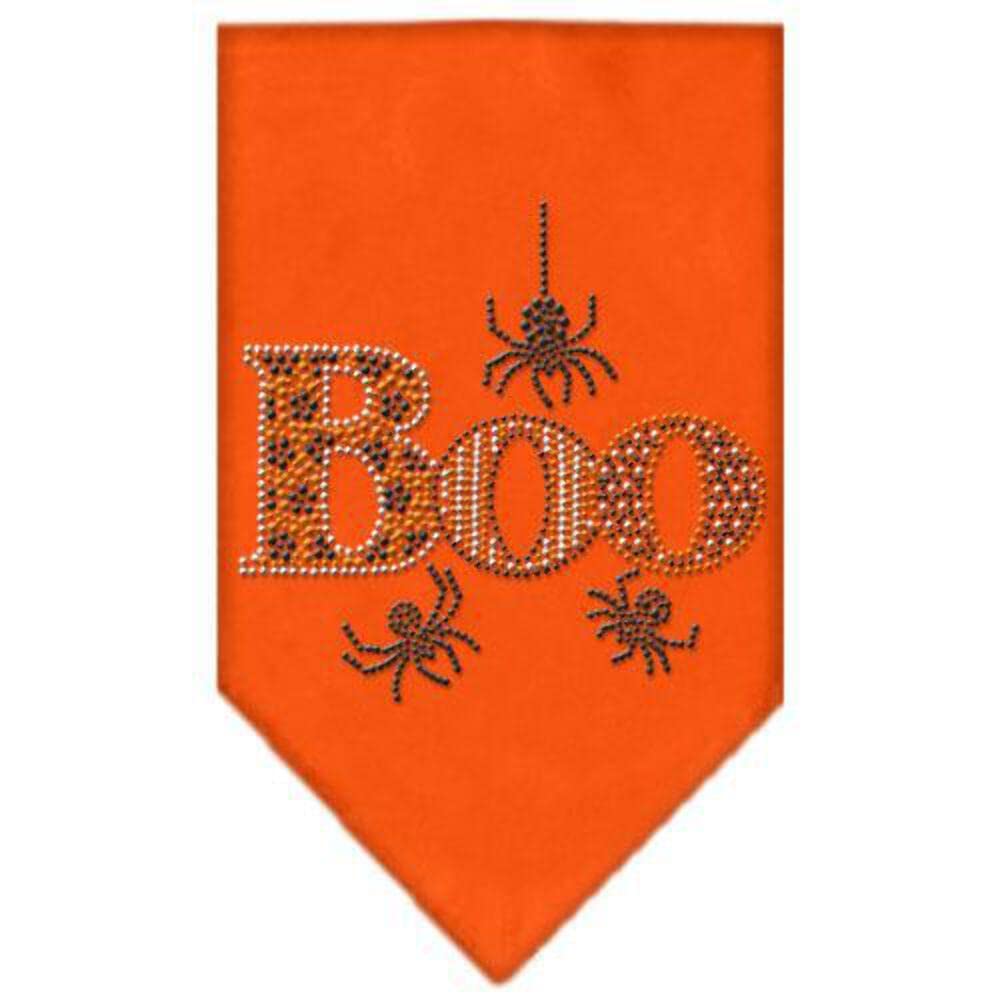 Mirage Pet Products Boo Rhinestone Bandana Grey, Small