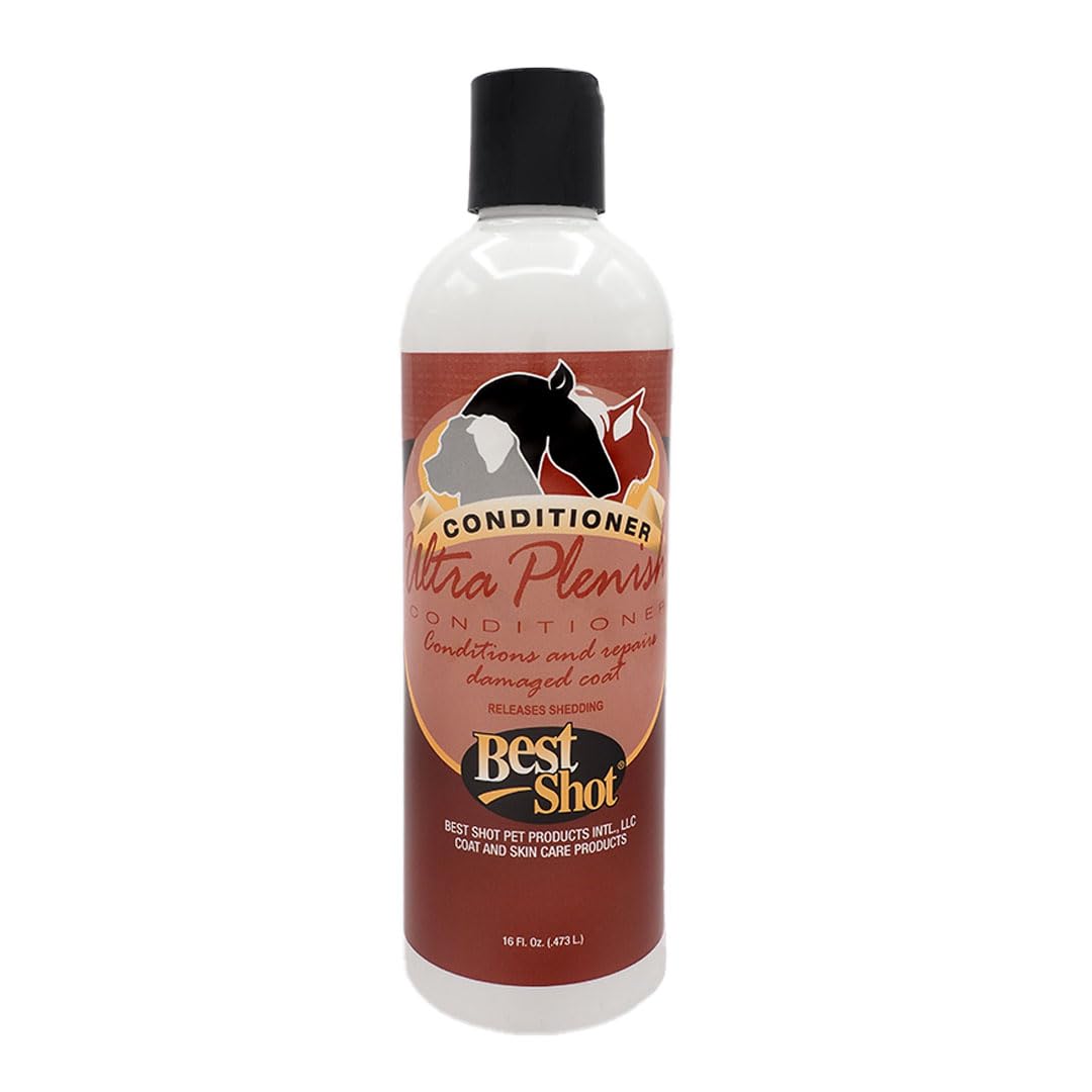 Best Shot Ultra Plenish Conditioner, Coat Release Technology, Ideal Pet Grooming Supplies, Moisturizing Conditioner For Dogs, Ca