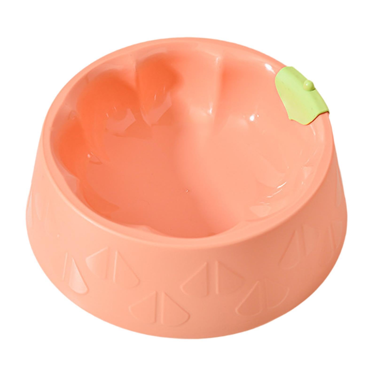 Atorse Cat Bowl Pet Feeder Bowl Dish Drinking Travel For Small Food Water Bowl Pink