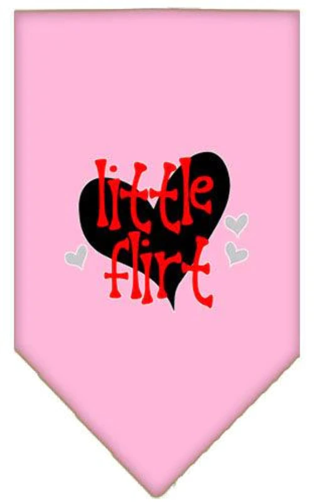 Mirage Pet Product Little Flirt Screen Print Bandana Light Pink Large