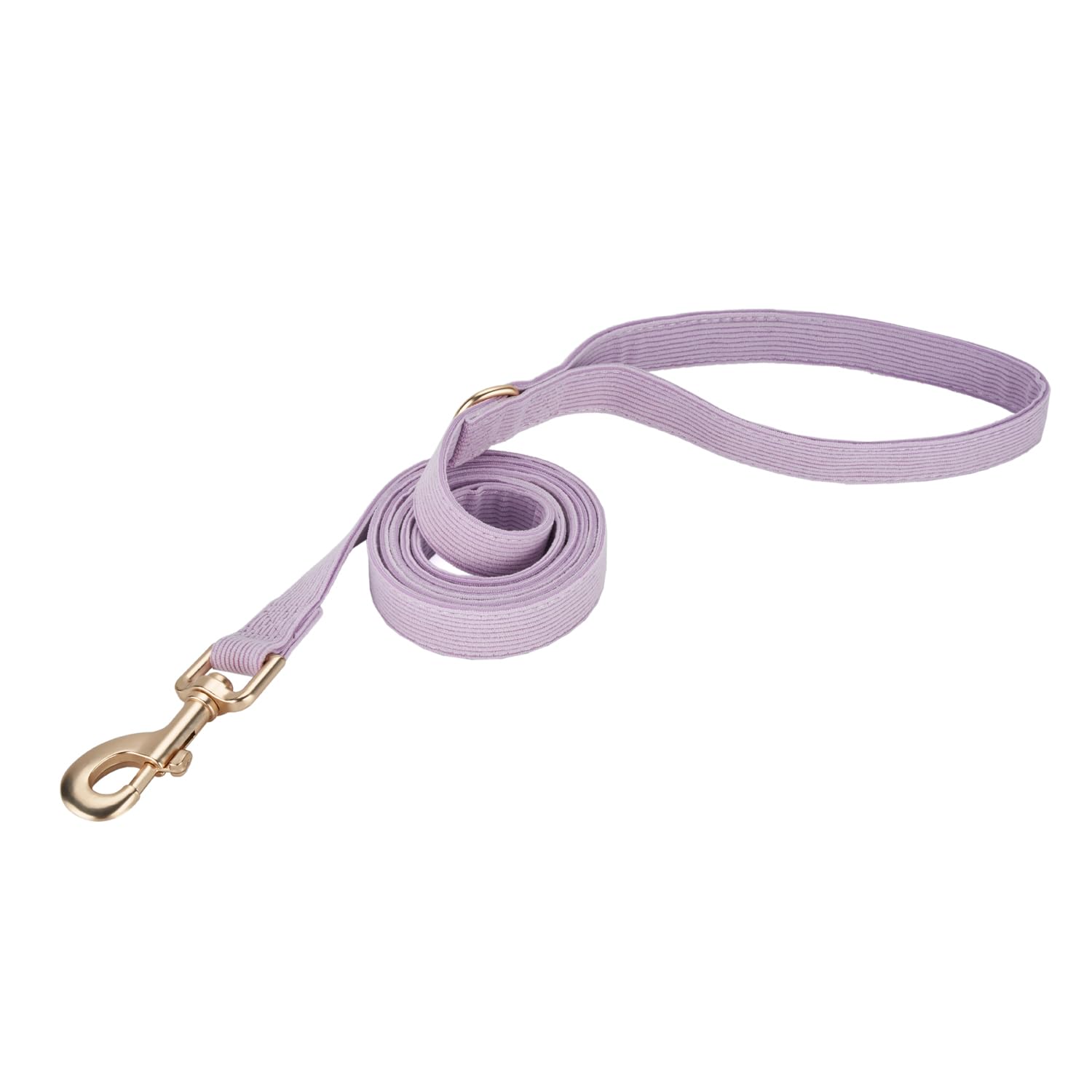Petiry Soft Corduroy Fibric Dog Leash, 5 Feet Length Lead With Heavy Duty Rotating Hook, For Small Medium Dogs.(S,Purple)