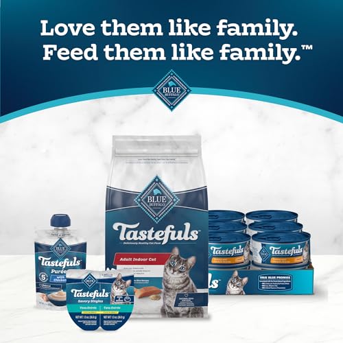 Blue Buffalo Tastefuls Natural Dry Food for Adult Indoor Cats, Salmon & Brown Rice Recipe, 5-lb. Bag