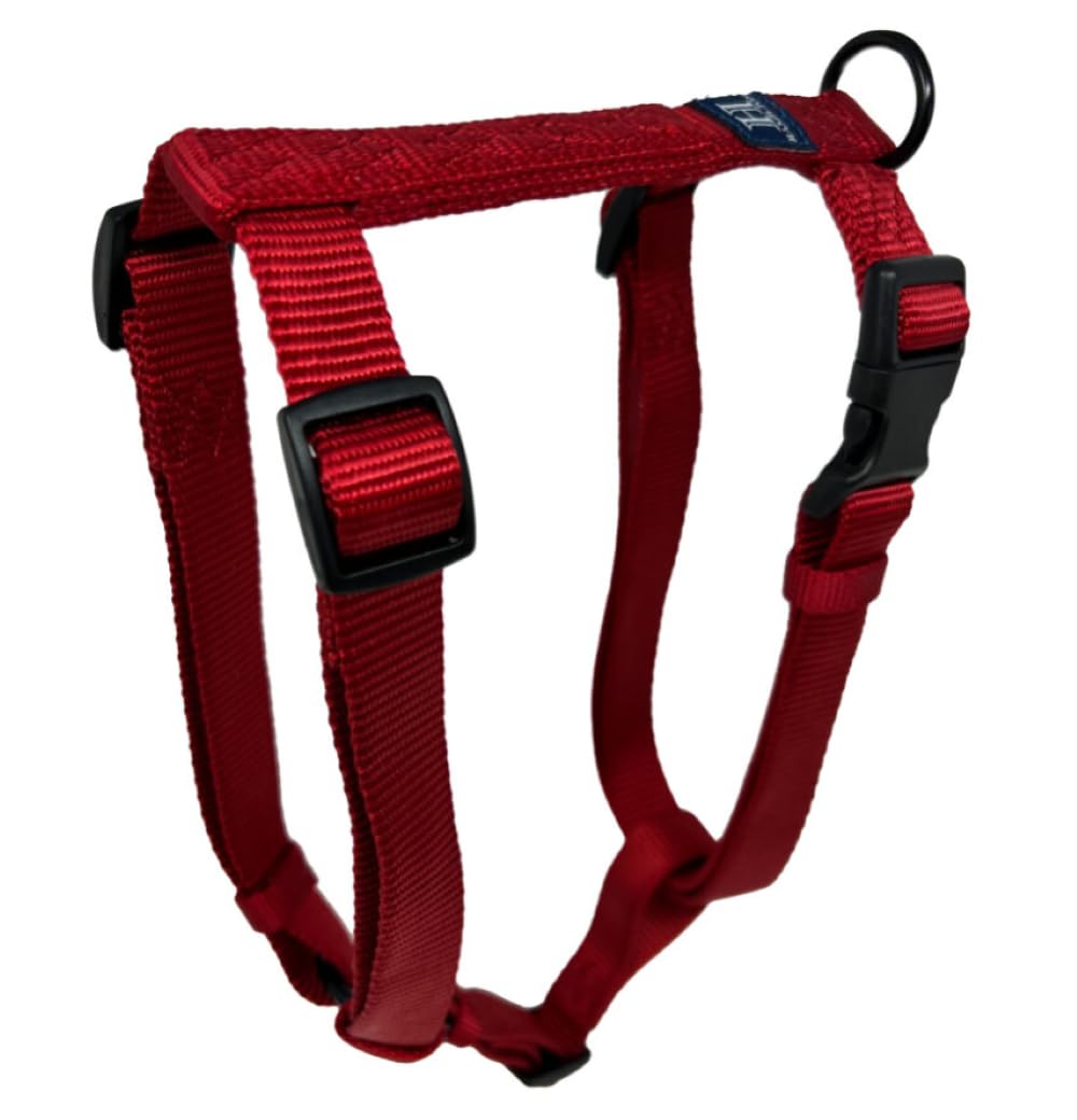 Hamilton Adjustable Comfort Nylon Dog Harness, Red, 3/4'' x 20-30''