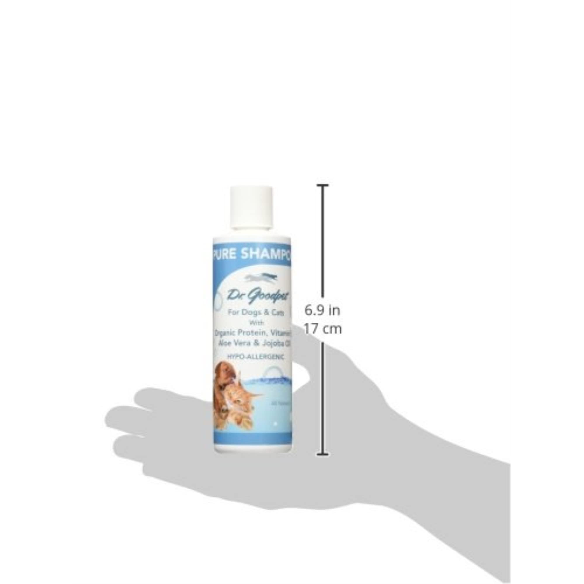 Dr. Goodpet Pure Shampoo - All Natural Hypo-Allergenic Ingredients: Jojoba, Aloe, Coconut And Vitamin E - 8 Oz.