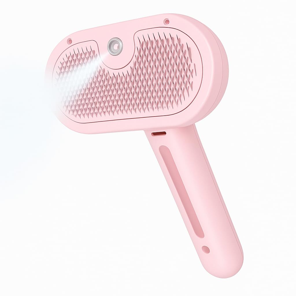 Ytanyz Cat Brush AntiStatic Pet Grooming Brush For Shedding Cats & Dogs Pet Brush For Indoor Rechargeable SelfCleaning Hair Br