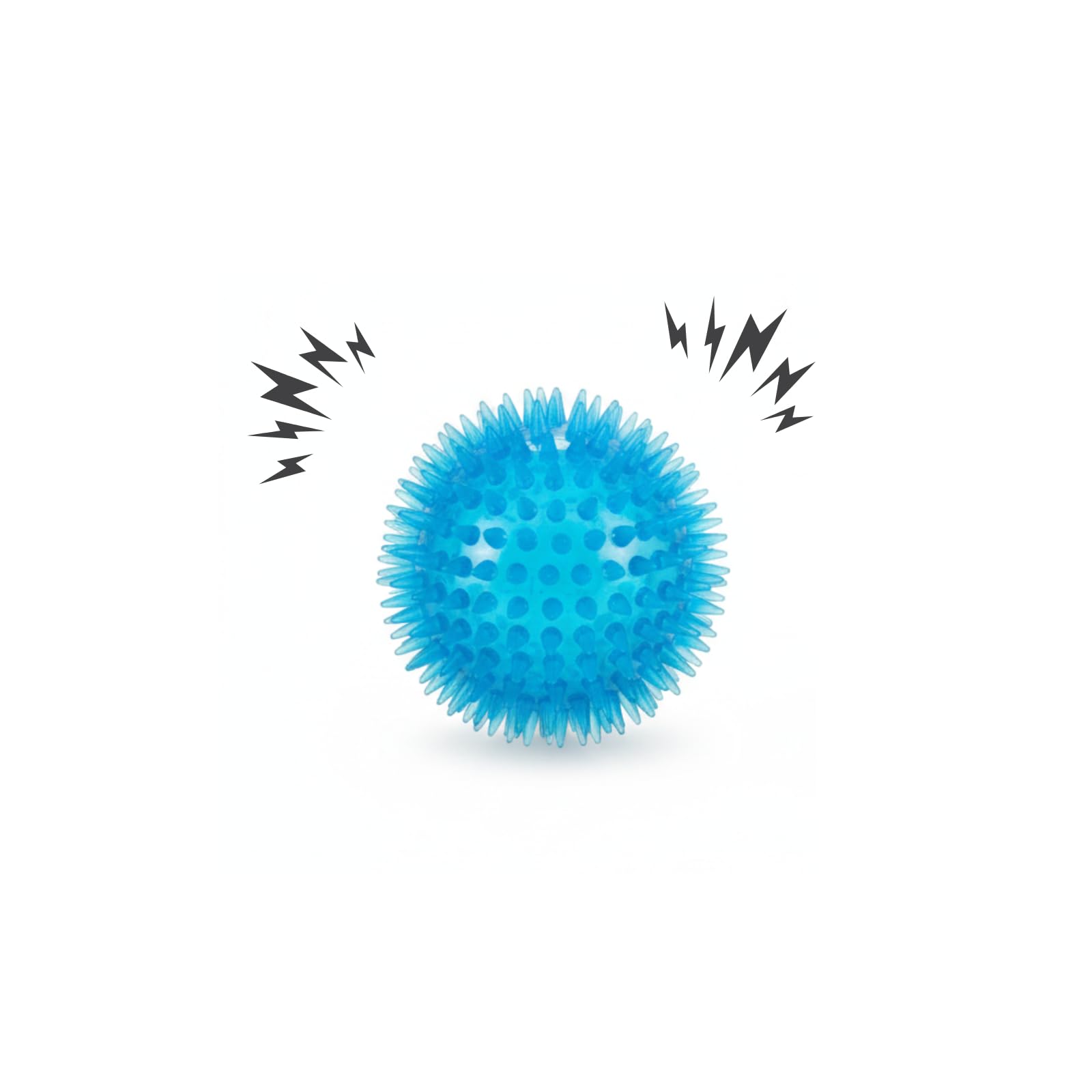 Bohobark Dog Squeaky Chew Toys For Aggressive Chewers | Dental Cleaning NonToxic Soft Natural Rubber Toy | Cute Light Squeaky C