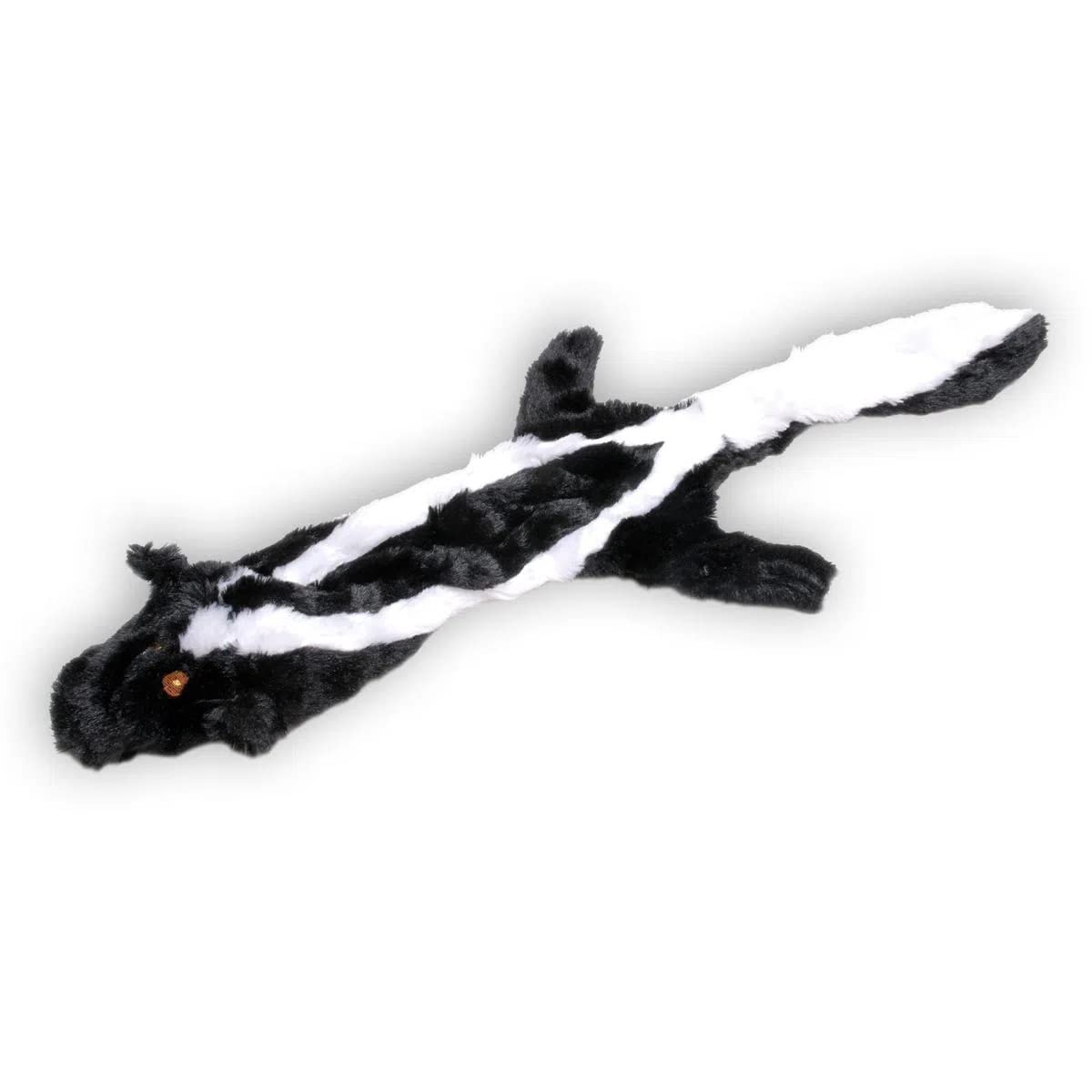 Jeffers Pet Thinnies Unstuffed with Squeaker, No Rope Dog Toy - 21 Plush Skunk, Flat Stuffing Free Chew Toy for Dogs & Puppies -