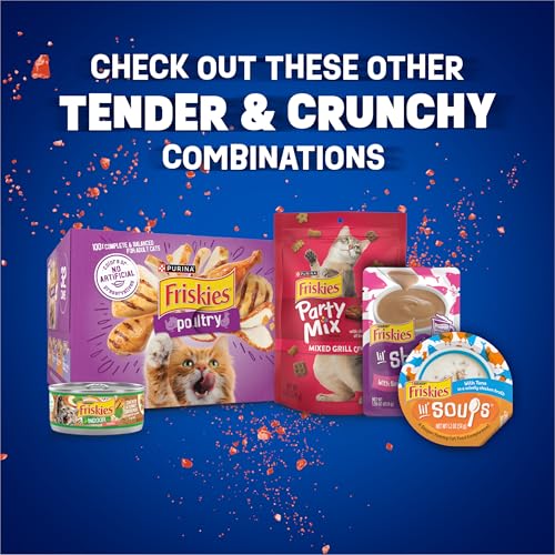 Purina Friskies Tender and Crunchd With Flavors of Chicken, Beef, Carrots and Green Beans - (Pack of 4) 3.15 lb. Bags