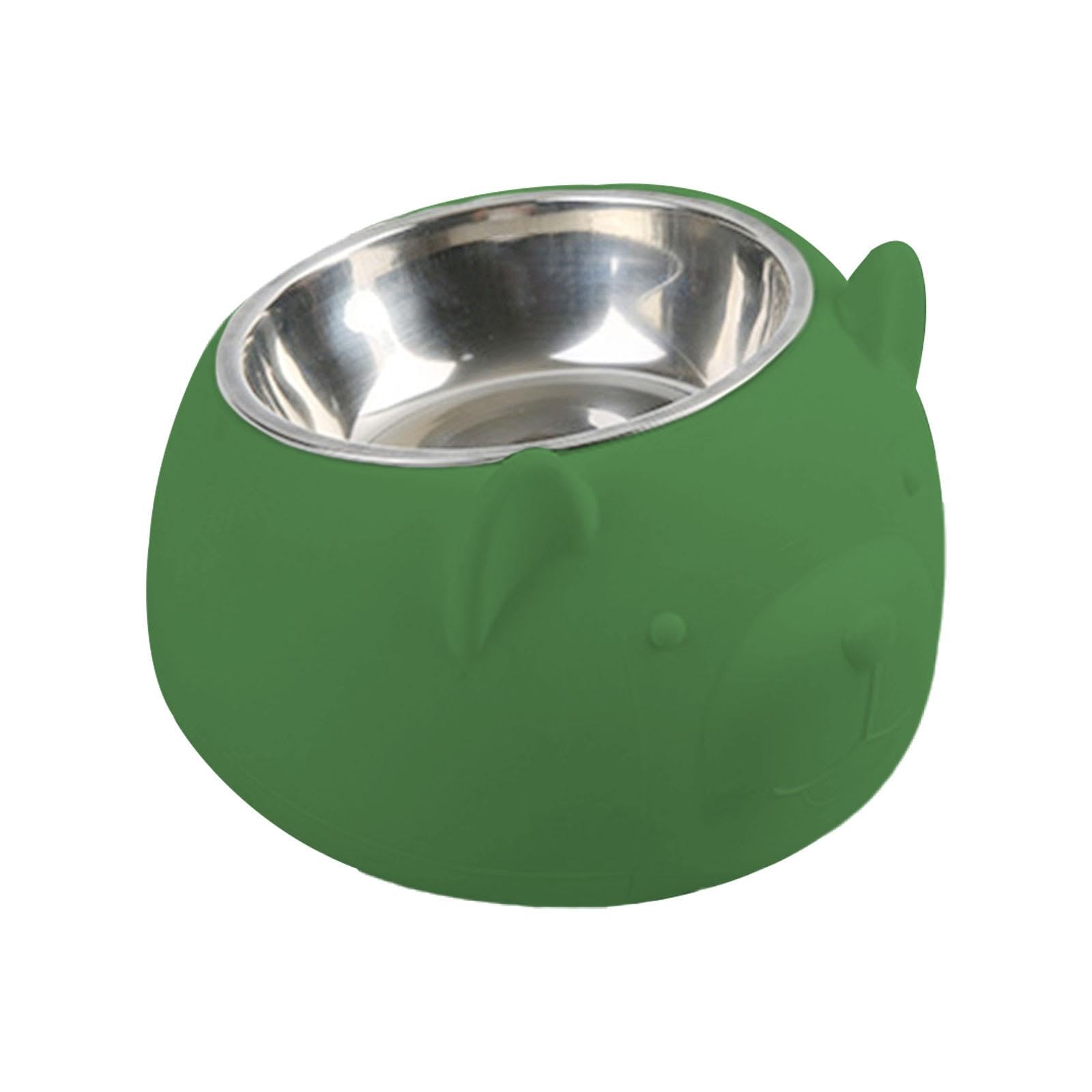 Atorse 15 Tilted Dog Bowl Cute Pet Supplies Pet Feeder For Dog Kitten Indoor Cats Greenpet Supplies | Dog Supplies | Dishes, Fee