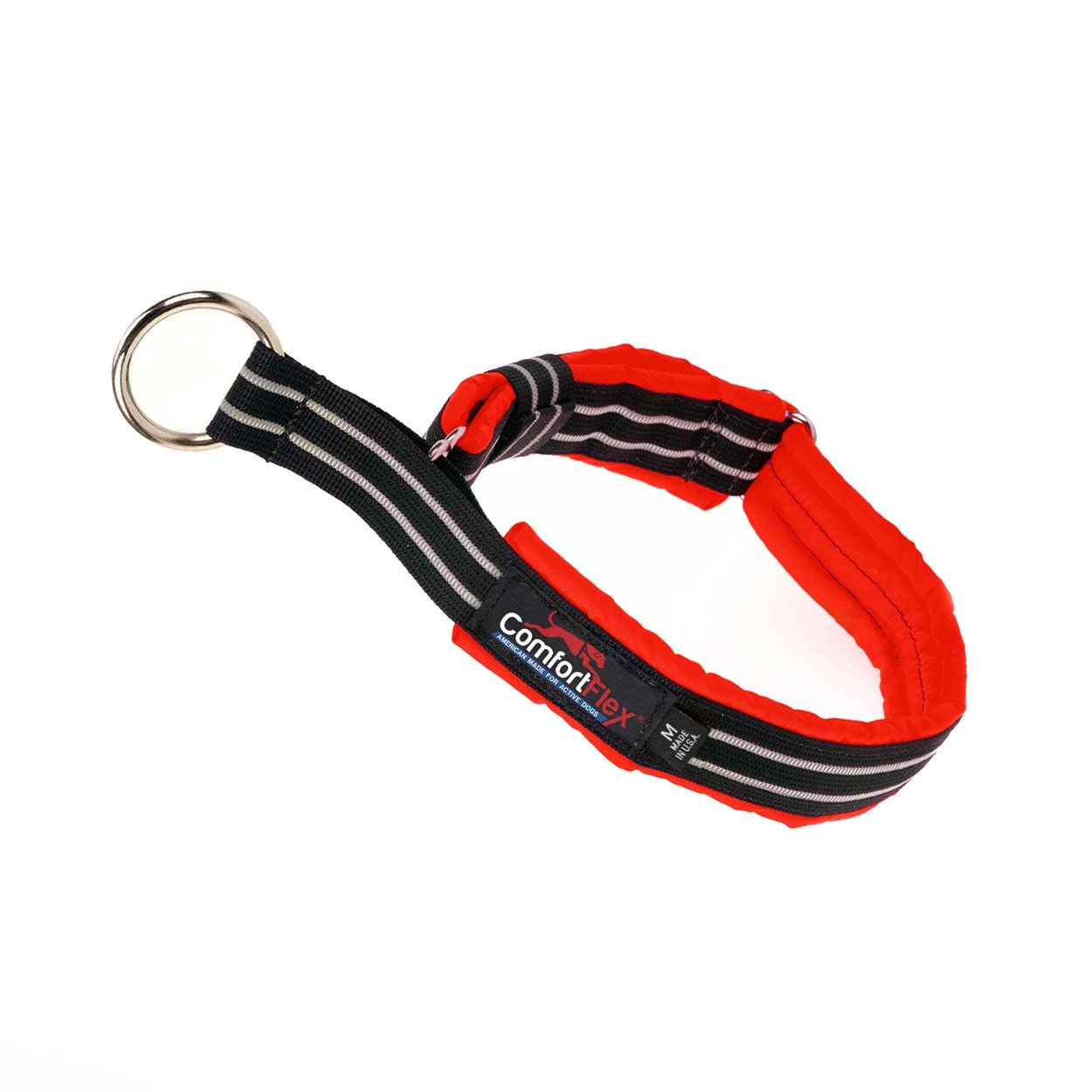 Comfortflex Martingale Collar For Dogs - American Made Slip Collar, Reflective, Adjustable, No Pull Training Collar For Xlarge Dogs – Soft, 1.5' Wide, Fully Padded, Escape Proof - Xlarge, Red