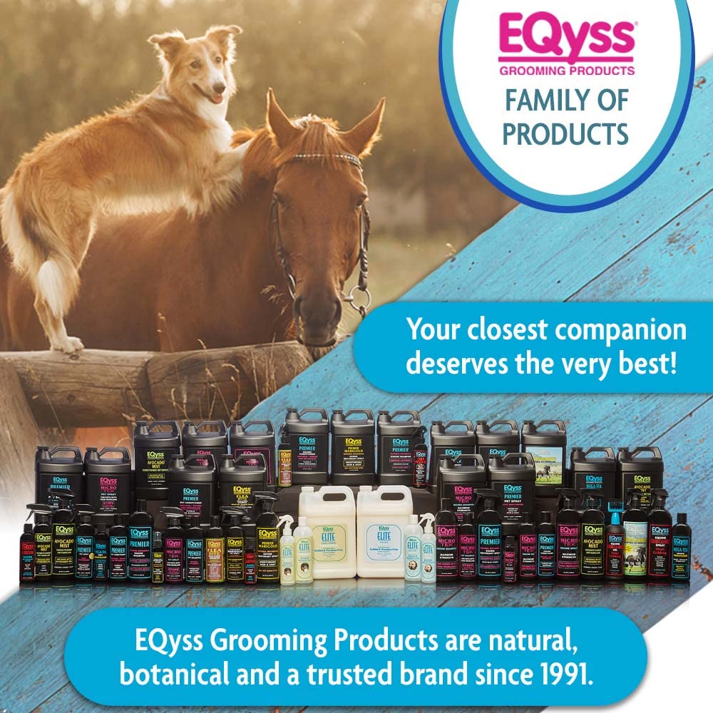 EQyss Micro-Tek Medicated Horse Care Bundle Shampoo and Spray Equine Grooming Set