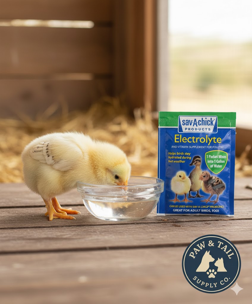 Sav-A-Chick Poultry Vitamins Electrolytes Bird Supplement Stress Relief 9PCK