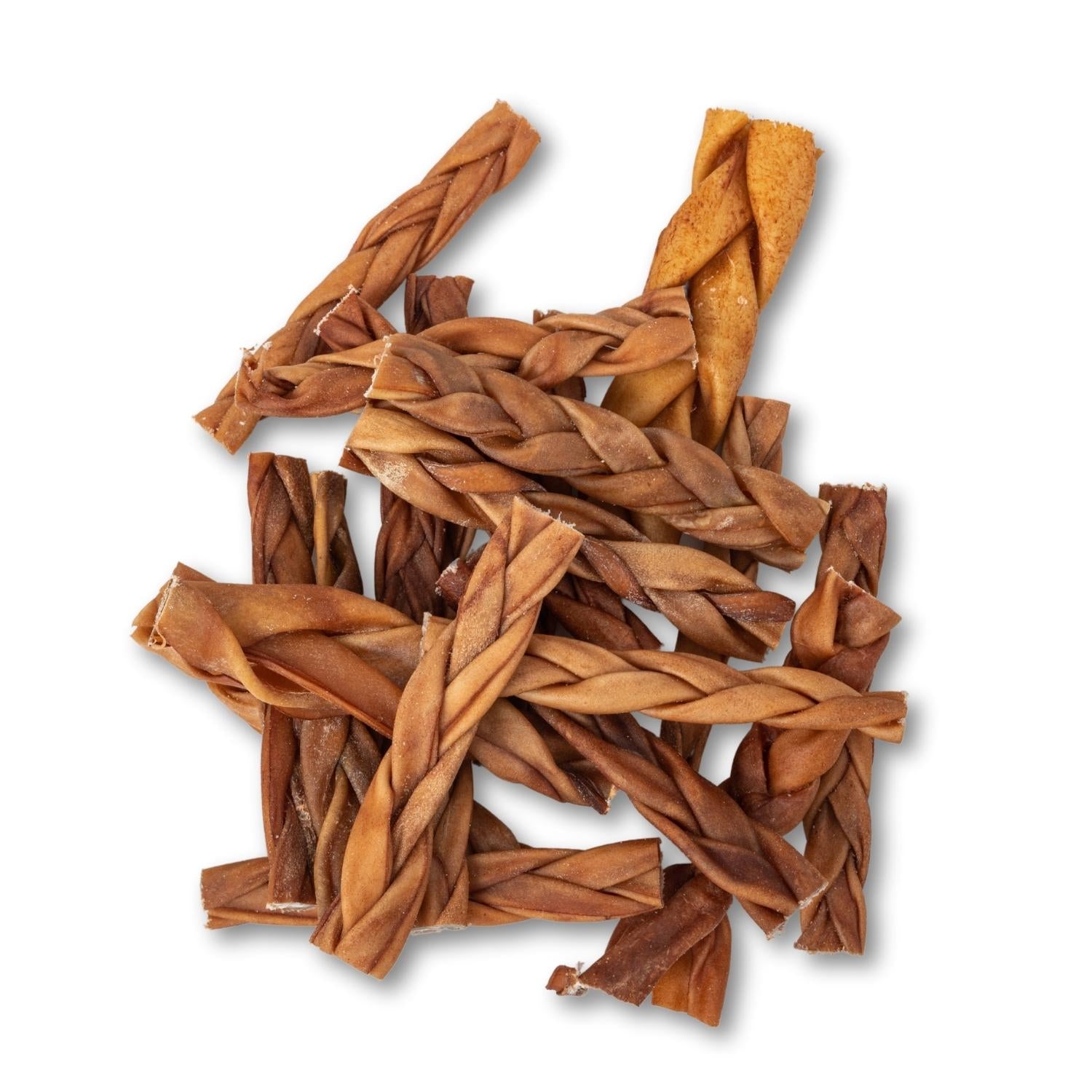 6" Braided Beef Collagen Sticks for Dogs, 25-Pack