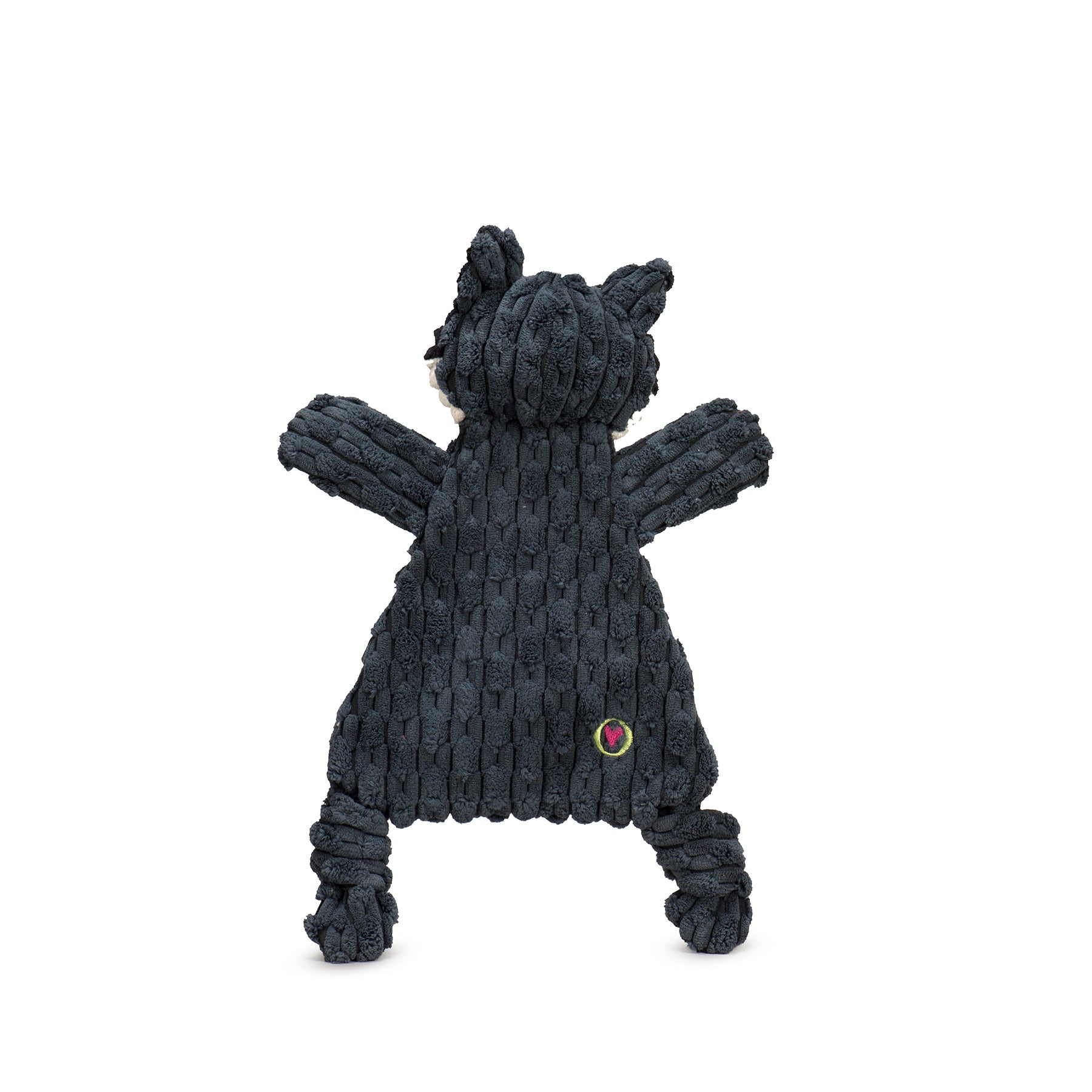 Reggie Raccoon HuggleFlatties™ Durable Plush Dog Toy