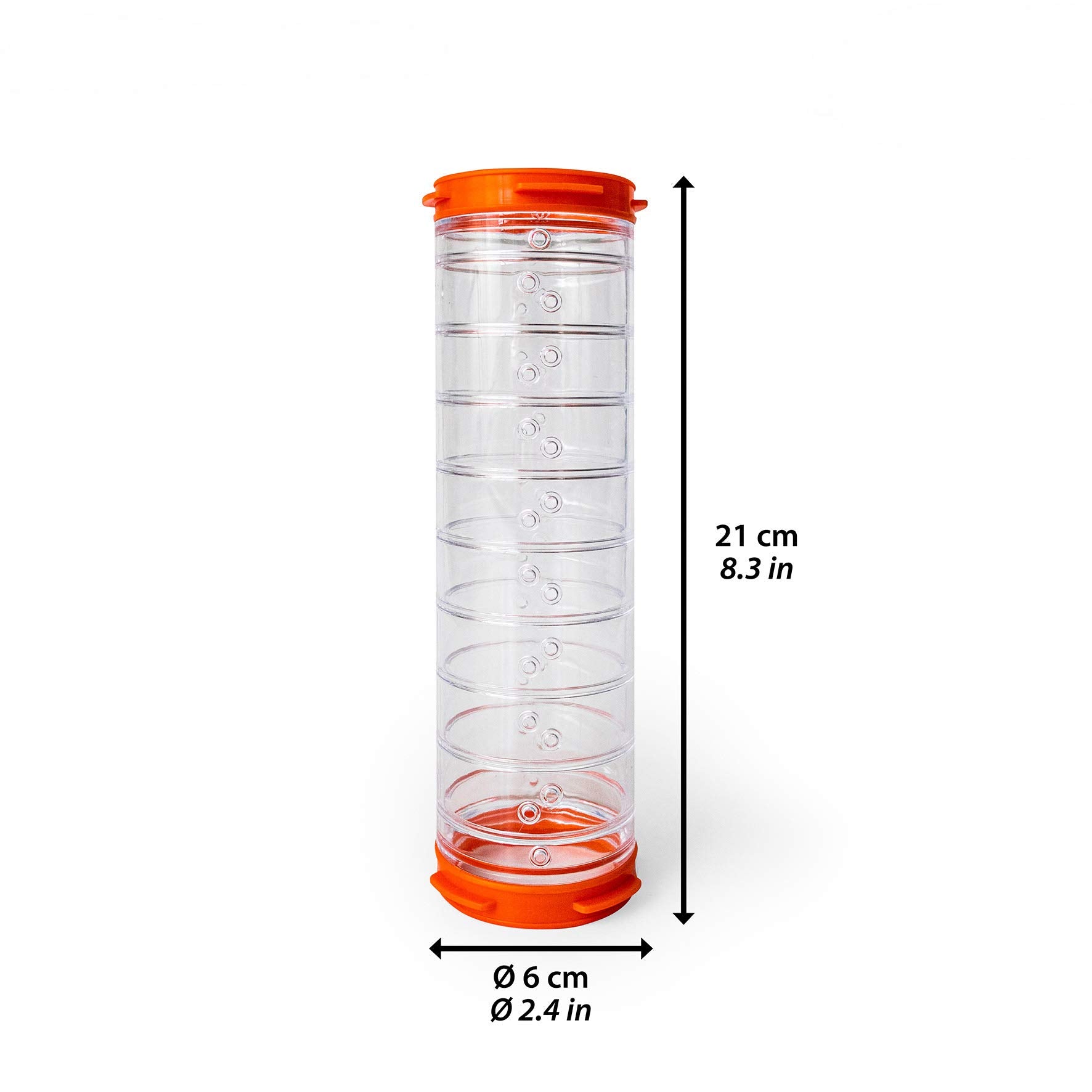 Ferplast Hamster Cage Play Tube | 8-Inch Straight Tunnel, 8L X 2.4 Diameter - Inches