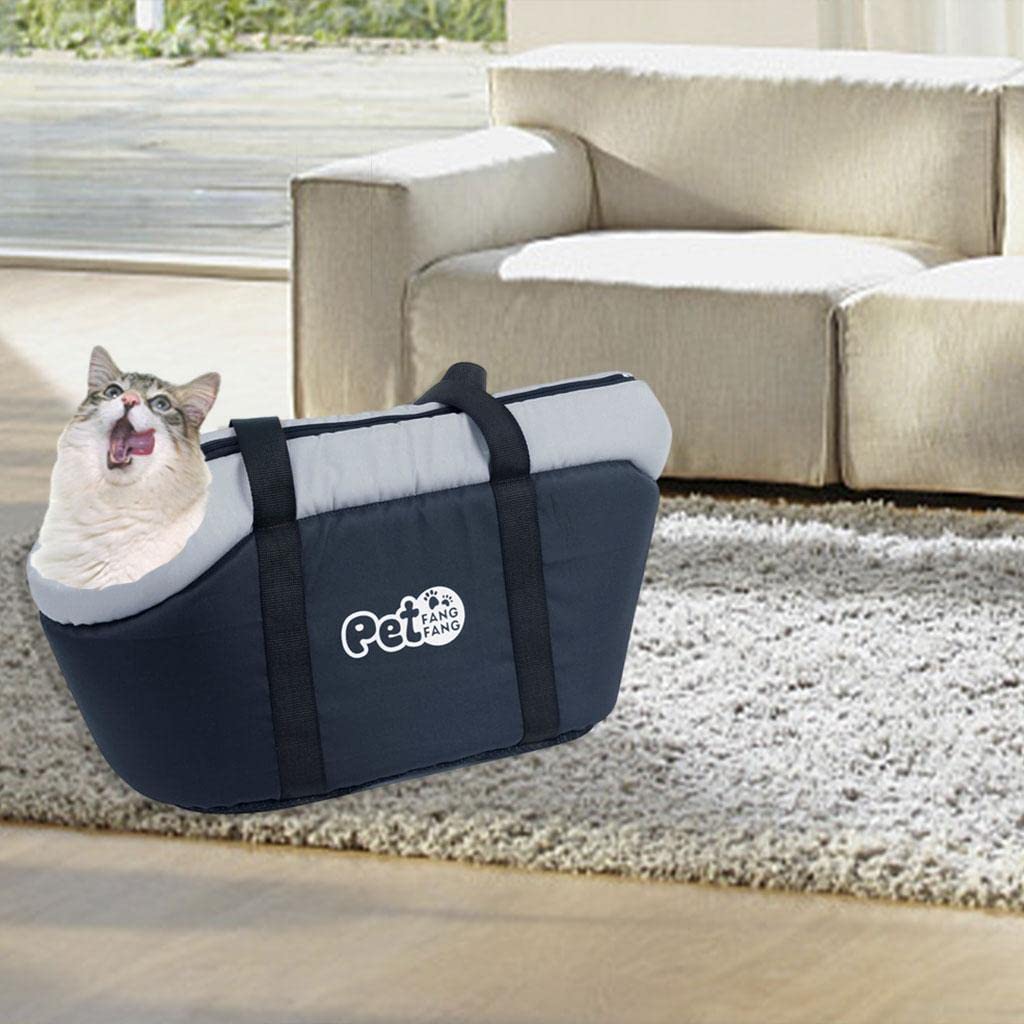 SECRET DESIRE Pet Dog Carrier Travel Tote Bag Comfort Case Soft Sided Breathable Black L