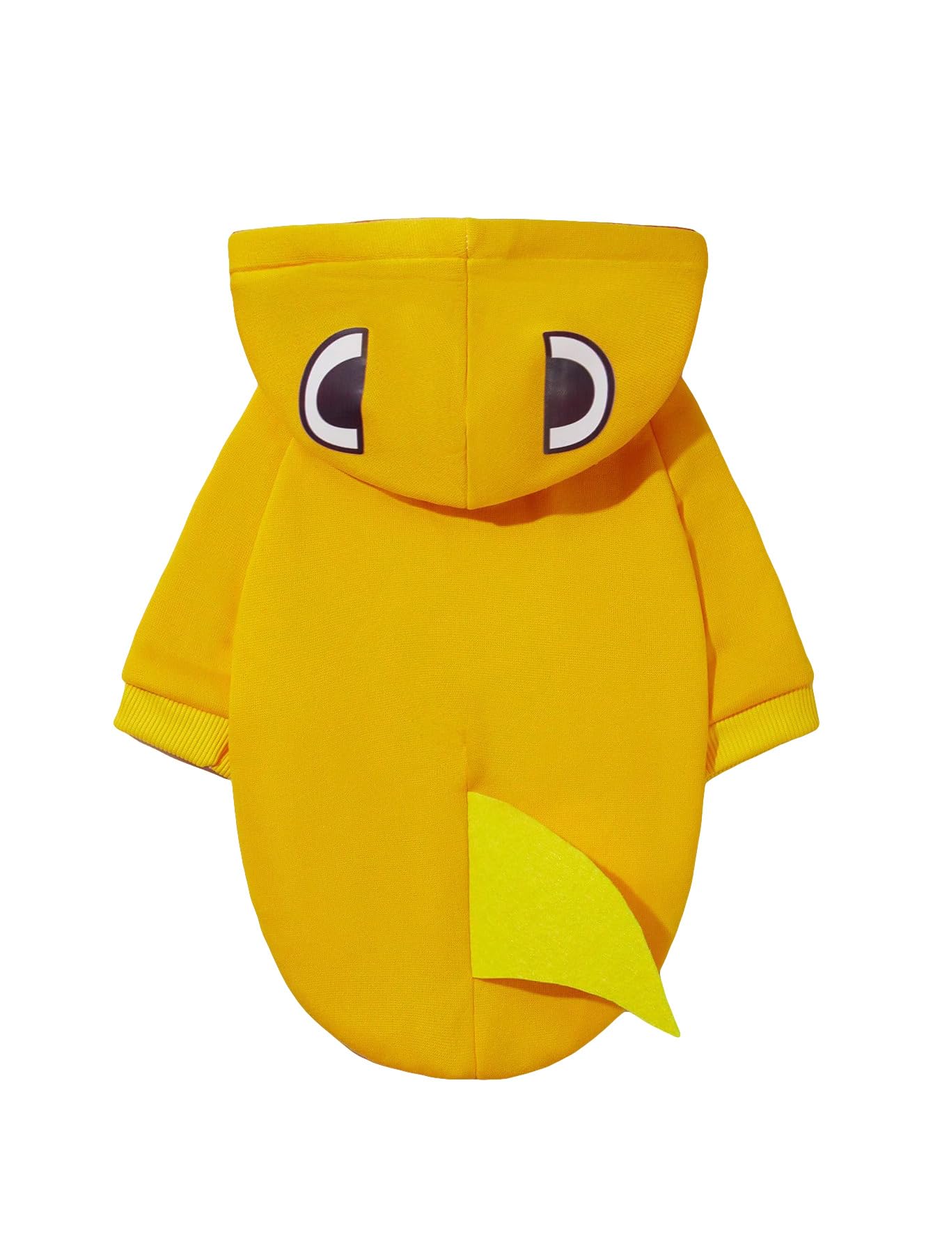 Qwinee Shark Dog Hoodie Dog Warm Jacket Coat Puppy Sweatshirt Christmas Halloween Dog Costume Winter Dog Clothes Pet Apparel For Small Medium Dogs Cats Kitten Yellow L
