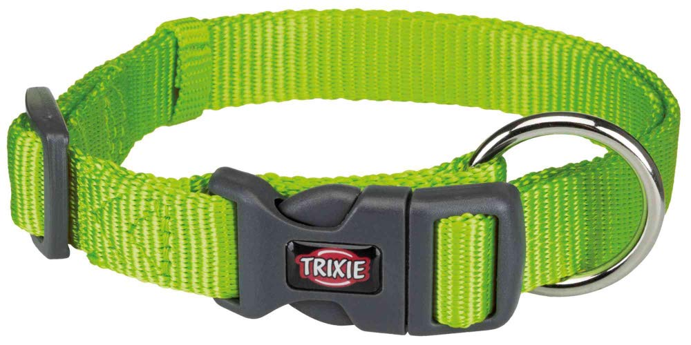 Trixie Premium Dog Collar, ML: 3555Cm/ 20Mm (Green Apple)