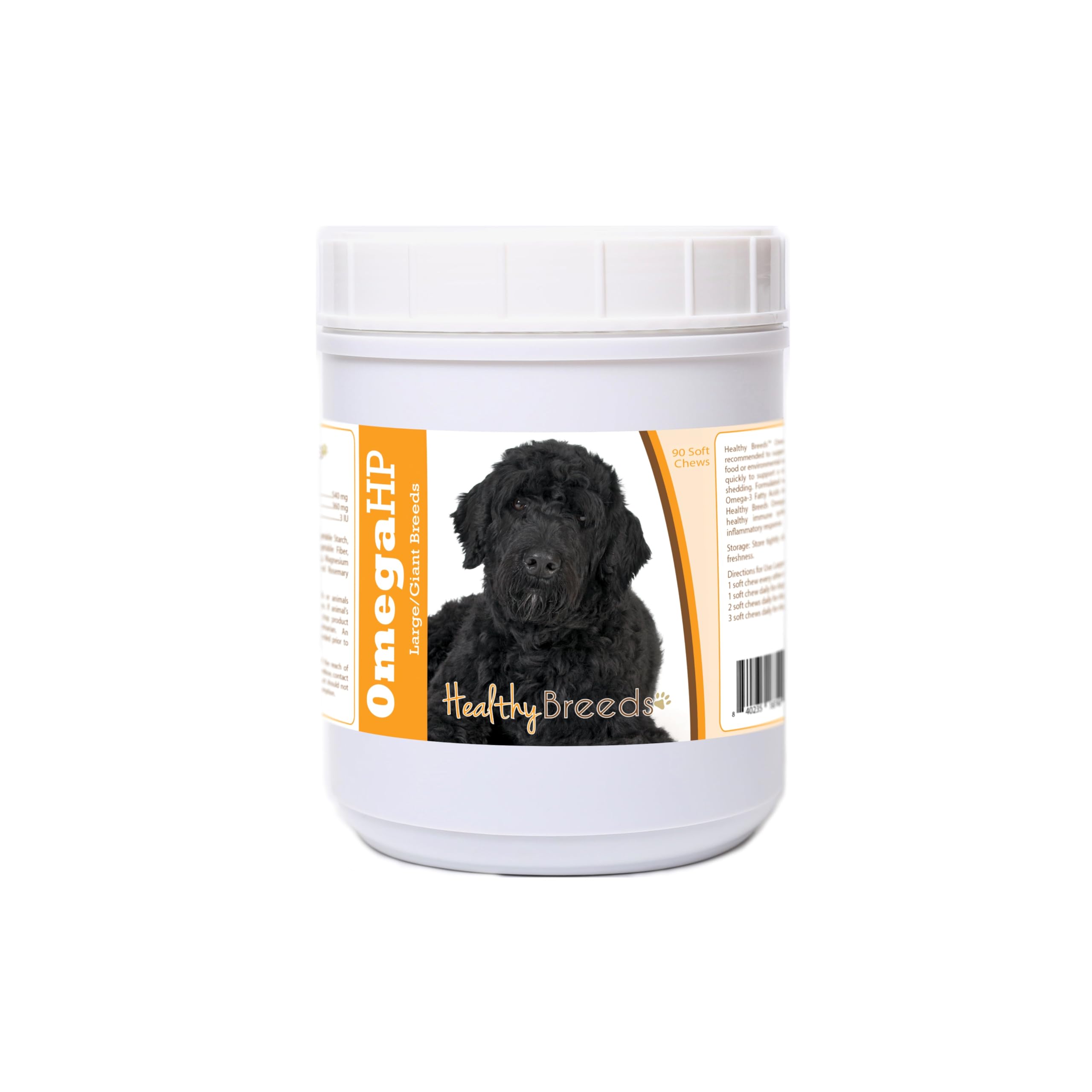 Healthy Breeds Portuguese Water Dog Omega HP Fatty Acid Skin and Coat Support Soft Chews 90 Count