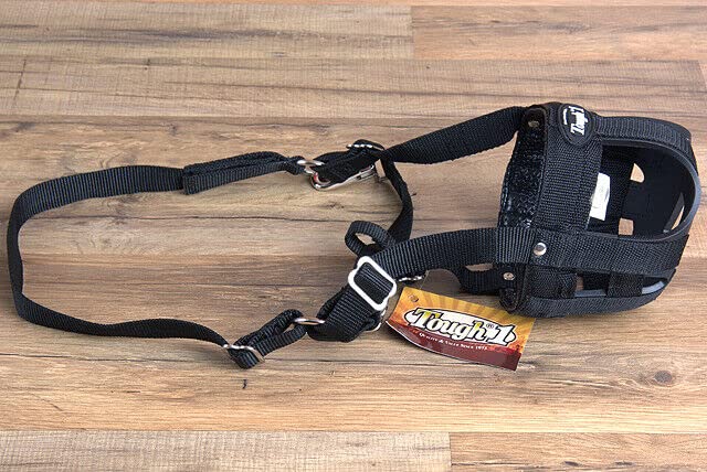 Tough 1 Easy Breathe Poly/Nylon Grazing Muzzle, Pony, Black