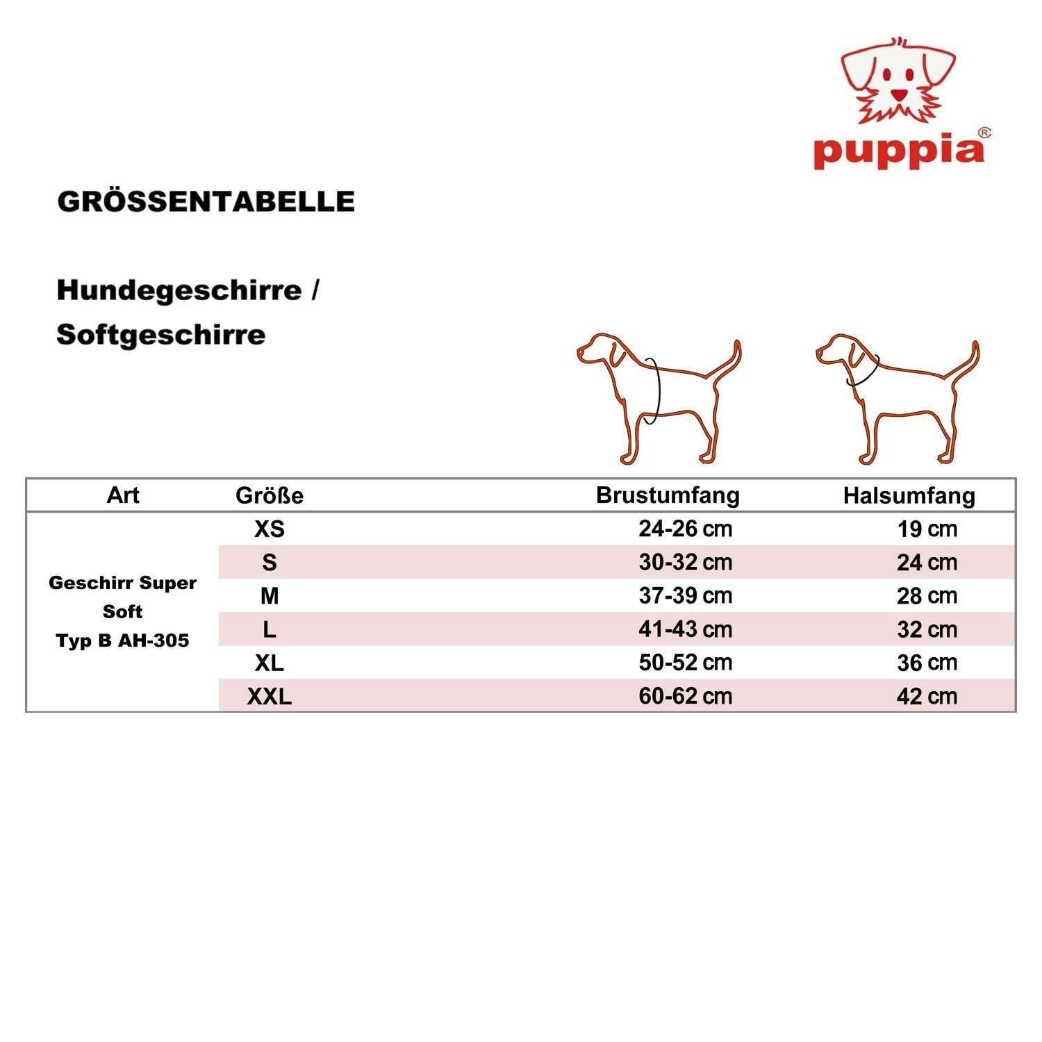 Puppia International Soft Vest Harness, X-Small, Grey